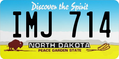ND license plate IMJ714
