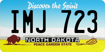 ND license plate IMJ723