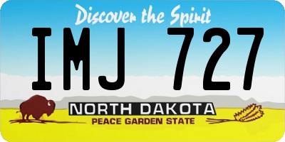 ND license plate IMJ727