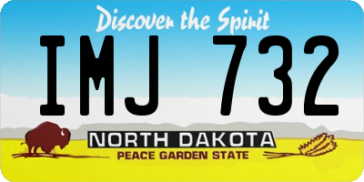 ND license plate IMJ732