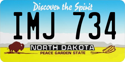 ND license plate IMJ734