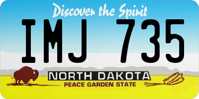 ND license plate IMJ735