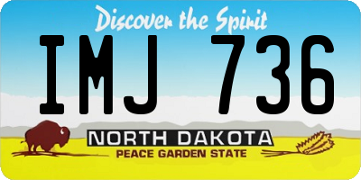 ND license plate IMJ736