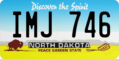 ND license plate IMJ746