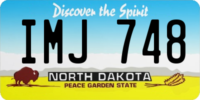 ND license plate IMJ748