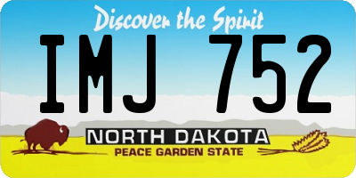 ND license plate IMJ752
