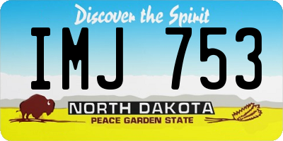 ND license plate IMJ753