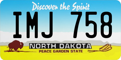 ND license plate IMJ758