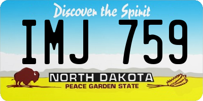 ND license plate IMJ759