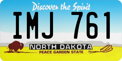 ND license plate IMJ761