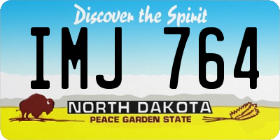 ND license plate IMJ764