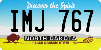 ND license plate IMJ767