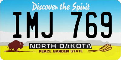 ND license plate IMJ769