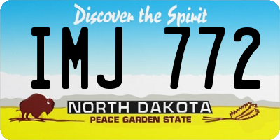ND license plate IMJ772