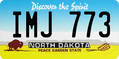 ND license plate IMJ773