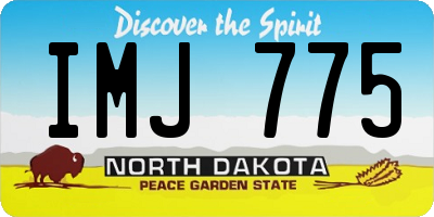 ND license plate IMJ775