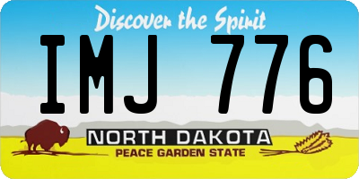 ND license plate IMJ776