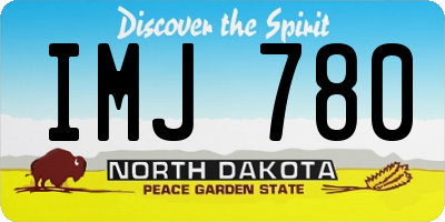 ND license plate IMJ780