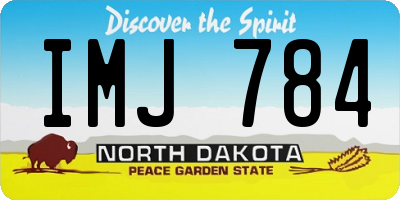 ND license plate IMJ784