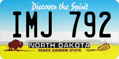 ND license plate IMJ792