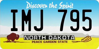ND license plate IMJ795