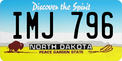 ND license plate IMJ796