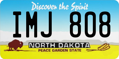 ND license plate IMJ808