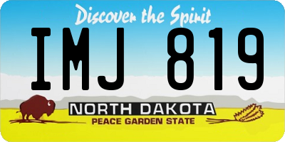 ND license plate IMJ819