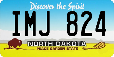 ND license plate IMJ824