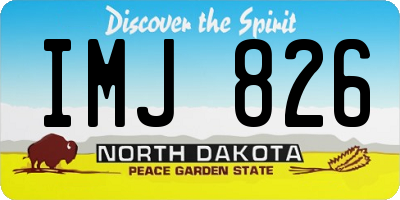 ND license plate IMJ826