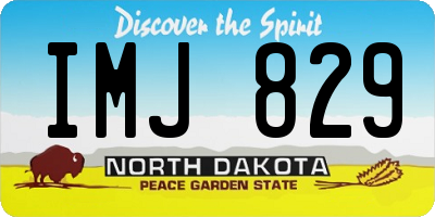 ND license plate IMJ829