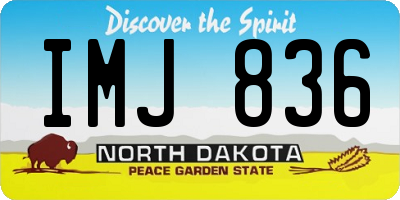 ND license plate IMJ836