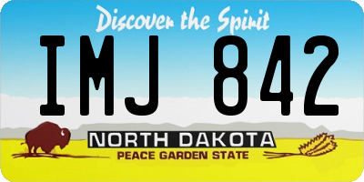ND license plate IMJ842