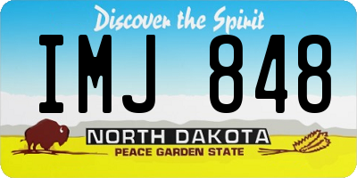 ND license plate IMJ848