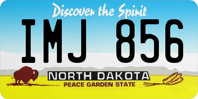ND license plate IMJ856