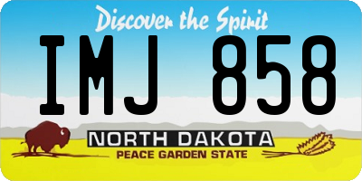 ND license plate IMJ858