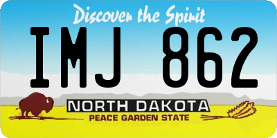 ND license plate IMJ862