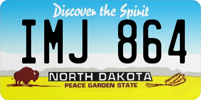 ND license plate IMJ864