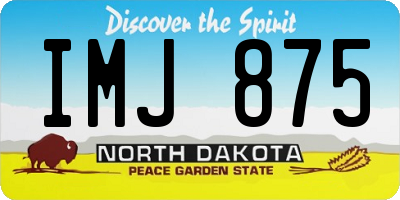ND license plate IMJ875