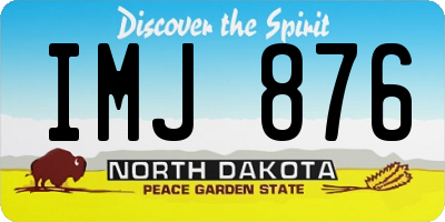 ND license plate IMJ876