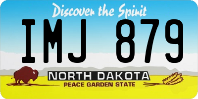 ND license plate IMJ879