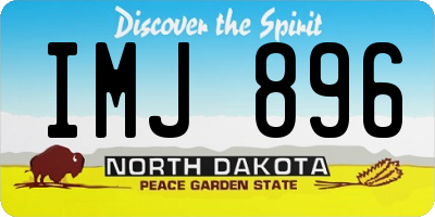 ND license plate IMJ896