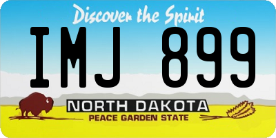 ND license plate IMJ899