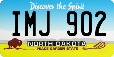 ND license plate IMJ902