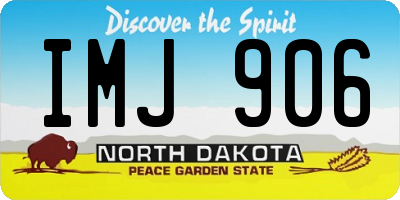 ND license plate IMJ906