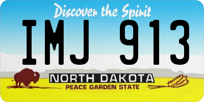 ND license plate IMJ913