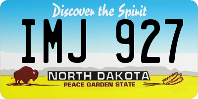 ND license plate IMJ927