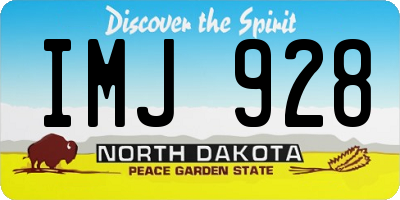 ND license plate IMJ928