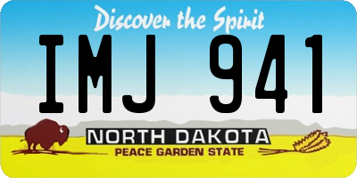 ND license plate IMJ941