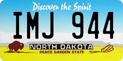 ND license plate IMJ944